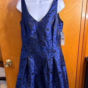Lauren Ralph Lauren Blue and Black Floral Dress
